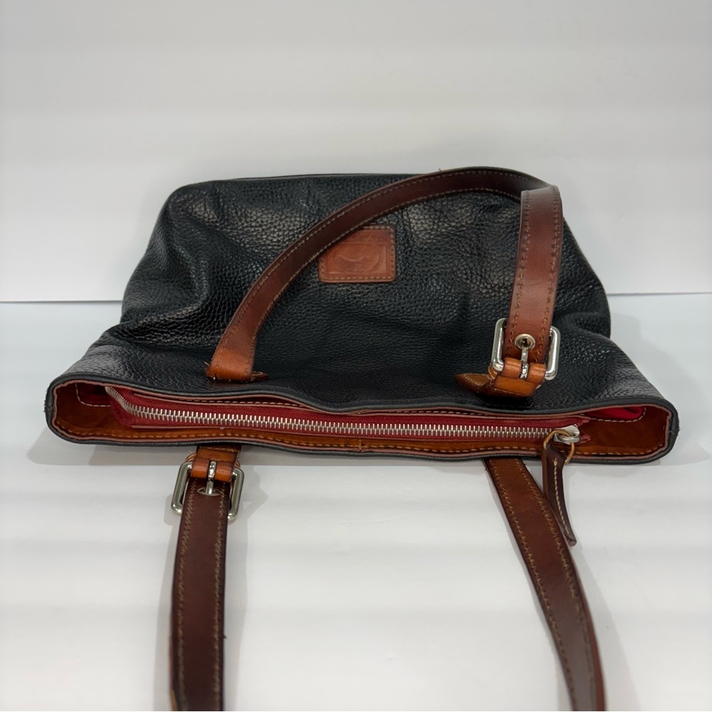 Dooney & Bourke Emily Shoulder Bag Black and Tan - Picture 8 of 16